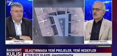 Bakan Uraloğlu ulaşımdaki yeni projeleri a&ccedil;ıkladı