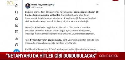  Cumhurbaşkanı Erdoğan &ccedil;ok net konuştu "İsrail bedelini er ya da ge&ccedil; &ouml;deyecek"
