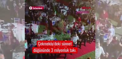 İstanbul'da görkemli sünnet düğünü! 3 milyon lira takı toplandı