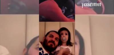Minik kızın tatlı anları: İzlediği animasyondan etkilendi babasına sarıldı! 