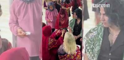 ABD'li 'gotik gelin' herkesi şaşırttı! Türk geleneklerine uymak istedi önce kına yaktı sonra...