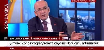 Bakan Mehmet Şimşek kamuoyunda &ccedil;ok konuşulan Savunma sanayii fonu hakkında a&ccedil;ıklamalarda bulundu