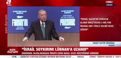 Başkan Erdoğan'dan Filistin mesajı!