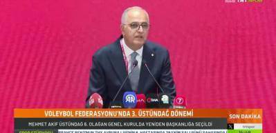 Mehmet Akif &Uuml;st&uuml;ndağ T&uuml;rkiye Voleybol Federasyonu Başkanı oldu