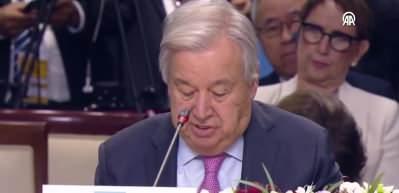 Antonio Guterres: İki devletli çözüm tesis edilmeli