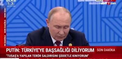 TUSAŞ saldırısı sonrası Putin'den başsağlığı