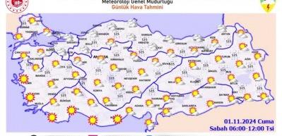 Hava sıcaklığı mevsim normallerinde seyredecek