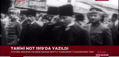 İşte Atat&uuml;rk'&uuml;n Cumhuriyet'i ilan ettiği anlar!