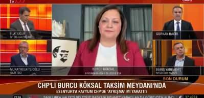 CHP'li Burcu K&ouml;ksal, canlı yayında 6 oku sayamadı