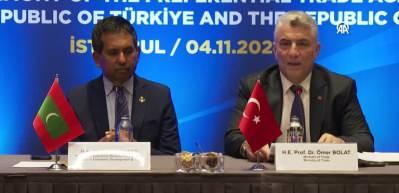 T&uuml;rkiye ile Maldivler arasında Tercihli Ticaret Anlaşması imzalandı