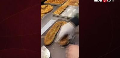 B&ouml;reğin i&ccedil;ine kıyma yerine konulanlar şok etti!