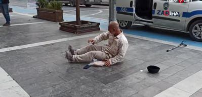 Engelli numarası yaptı polisten ve zabıtadan kaçamadı!