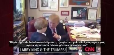 Trump'tan oğluna katı uyarılar: 'Uyuşturucu, alkol, sigara yok!'"