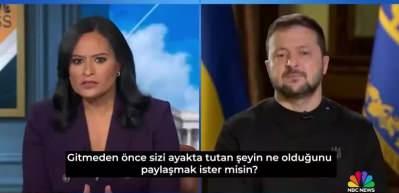 Zelensky'den canlı yayında Putin'e küfür