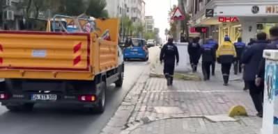 Avcılarda zabıta ile esnaf arasında gerilim arbedeye d&ouml;n&uuml;şt&uuml;