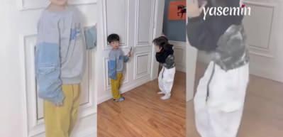Sadece ondan istenileni yaptı! Ablasını dans ederken çeken erkek kardeşin...