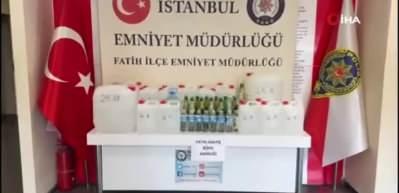 İstanbul&rsquo;da 149 litre sahte alkol ele ge&ccedil;irildi