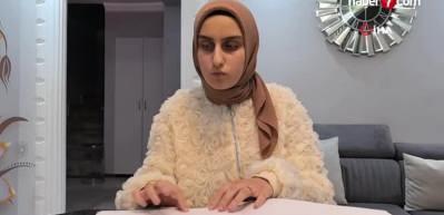 G&ouml;rme engelli Medine 1.5 yılda hafız oldu!