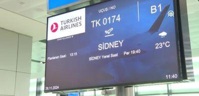 THY tarihinin en uzun rotası Sidney u&ccedil;uşlarına başlandı
