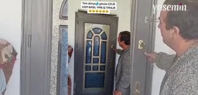 Çelik kapıyı ters taktılar: "Kapatsak çıkamıyoruz çıksak giremiyoruz"