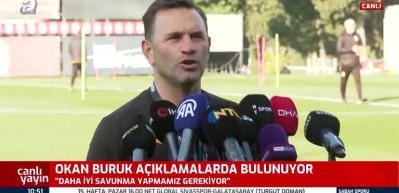 Galatasaray'ın teknik direkt&ouml;r&uuml; Okan Buruk "Kenetlenme" vurgusunda bulundu