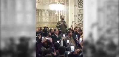 HTŞ lideri Colani, Emevi Camii'nde akşam namazı kıldı!