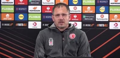 Beşiktaş teknik sorumlusu Serdar Topraktepe, Bodo Glimt ma&ccedil;ı sonrası a&ccedil;ıklamalarda bulundu