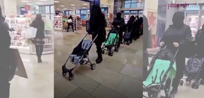 İngiltere'nin göbeğinde İsrail katliamını protesto ettiler! Boş bebek arabaları göz yaşarttı
