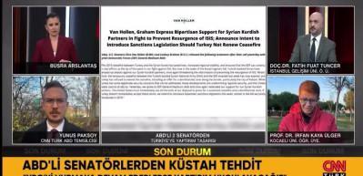 ABD'li iki senat&ouml;rden T&uuml;rkiye'ye Suriye &uuml;zerinden k&uuml;stah tehdit