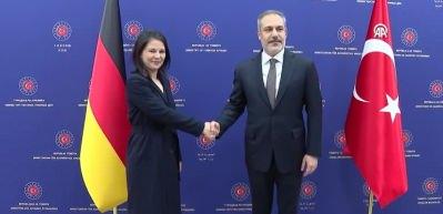 Bakan Fidan, Alman mevkidaşı Baerbock'ı kabul etti