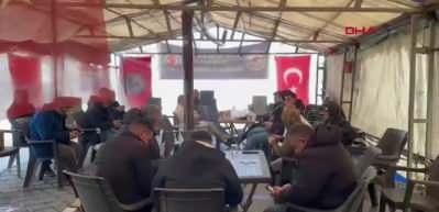 Eksi 10 derecede soba başında eylemdeler