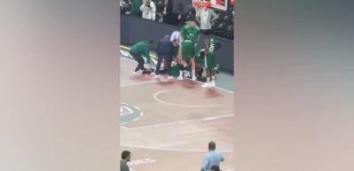 Panathinaikos'un yıldız pivotu Mathias Lessort Euroleague ma&ccedil;ında ağır sakatlık ge&ccedil;irdi