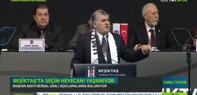 Beşiktaş se&ccedil;im kongresinde ilk konuşmayı Serdar Adalı yaptı