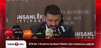 Galata K&ouml;pr&uuml;s&uuml;'nde 1 Ocak'ta d&uuml;zenlenecek Filistin eylemi i&ccedil;in ortak &ccedil;ağrı