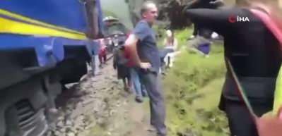 Peru&rsquo;da  akılalmaz kaza! Tren kazasında  1 kişi &ouml;ld&uuml;
