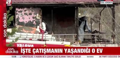 Yalova'daki DEAŞ operasyonunda &ccedil;atışmanın yaşandığı ev ilk kez g&ouml;r&uuml;nt&uuml;lendi