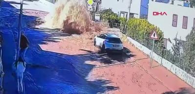Bodrum&rsquo;da panik! CHP&rsquo;li belediyenin isale hattı b&ouml;yle patladı
