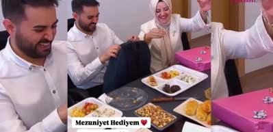 Kadir Ezildi'den müstakbeli eşi Gamze Türkmen'e mezuniyet hediyesi!