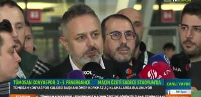 Konyaspor Başkanı &Ouml;mer Korkmaz "Bu lig sadece iki takımdan ibaret değil" diyerek tepki g&ouml;sterdi