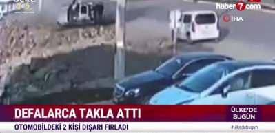 Mıcıra girdi defalarca takla attı!
