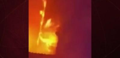 79 canımızın gittiği yangından yeni g&ouml;r&uuml;nt&uuml;! &Ccedil;aresizce bekleyiş kamerada