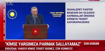 Cumhurbaşkanı Erdoğan Yargı'daki reformları a&ccedil;ıkladı