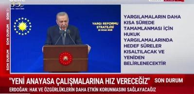 Cumhurbaşkanı Erdoğan'dan Hakim ve Savcılıkla ilgili yeni ihtisas alanları geliyor