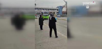 Otobüs şoförüne ailesinden sıra dışı doğum günü kutlaması! 