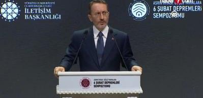 İletişim Başkanı Altun: "Her felakette millet ve devlet birlik oluruz"