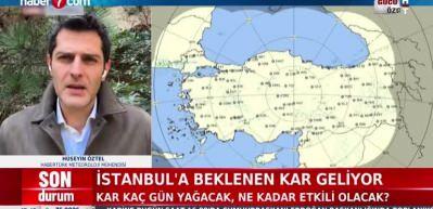 İstanbul'a kar geliyor 