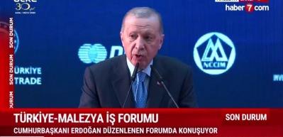 Başkan Erdoğan'dan T&uuml;rkiye-Malezya İş Forumu'nda &ouml;nemli a&ccedil;ıklamalar