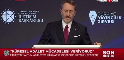 Cumhurbaşkanlığı İletişim Başkanı Fahrettin Altun'dan &ouml;nemli a&ccedil;ıklamalar
