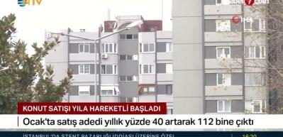 Konut satışları ocak ayında rekor kırdı