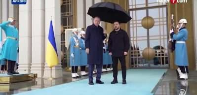 Erdoğan'dan Zelenskiy'e anlamlı karşılama